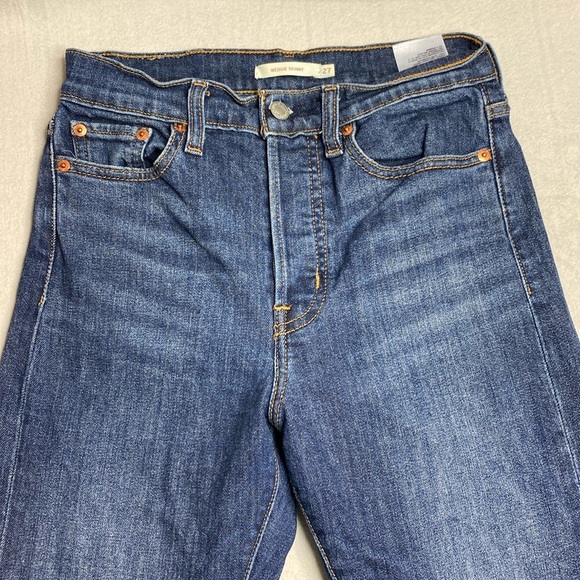 Levi's Wedgie Skinny blue jeans size 27 - Picture 1 of 8